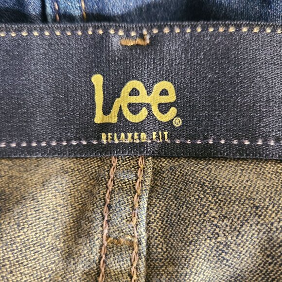 Lee Mens Dark Wash Jeans Size 48 x 30 Relaxed Fit Denim Casual - Picture 7 of 12